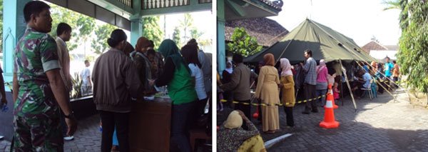 Dok. PKMK: (kanan) Pendafatran paien umum (kiri) pendaftaran pasien berobat gigi pa-5