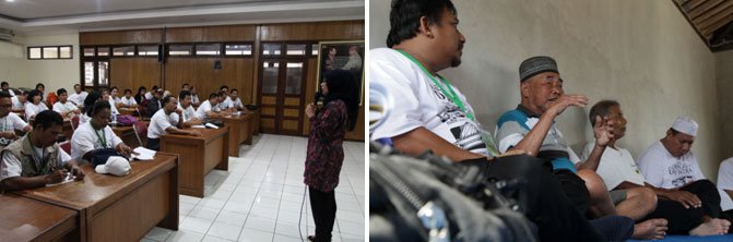 Dok. PKMK: (kiri) Dinas Kesehatan DIY (Kanan) Huntap Karang Kendal Merapi hari5-foto