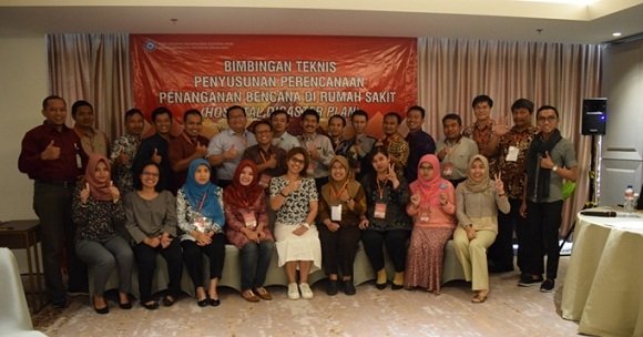 Dok. PKMK FK UGM. Para peserta pelatihan dan fasilitator bimbingan teknis penyusunan perencanaan penanganan bencana di rumah sakit (Hospital Disaster Plan)